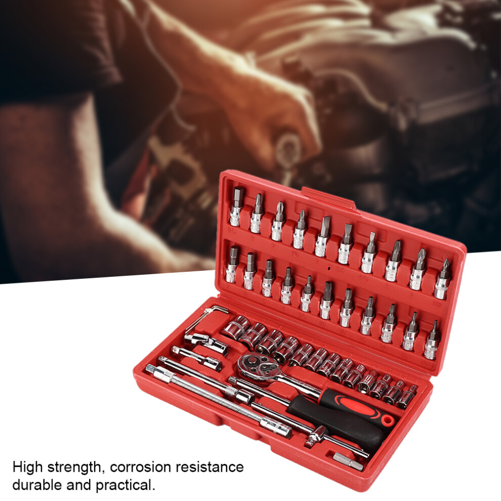 46 Piece Socket Wrench Kit 1/4In Drive 7790334679616