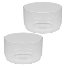 2Stück Hochbor-Silikatglas Vorratsbehälter Für Mikrowelle Und Backen
