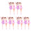 12Pcs White Dancing Girl Miniature Cake Decorative Accessories 4