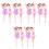 12Pcs White Dancing Girl Miniature Cake Decorative Accessories 5
