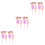 12Pcs White Dancing Girl Miniature Cake Decorative Accessories 7