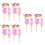 12Pcs White Dancing Girl Miniature Cake Decorative Accessories 9