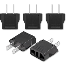 5x travel adapter, universal plug adapter for US/China/Japan, Canada/Mexico