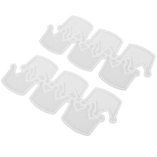 2Stk Silikon Crown Backform Weiß Fondant Schokoladen Formen Antihaft