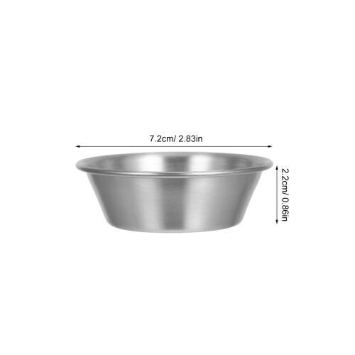 8Stk Runde Mini Tart Muffinförmchen Aus Langlebigem Edelstahl Silber 1