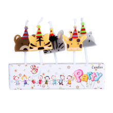 5Stk Cake Topper Kerzen Tier Geburtstagsfeier Zubehör Kinder Geschenk