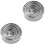 2Sets Stainless Steel Cake Rings Baking Mold Round Mousse Ring Silver 5