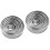 2Sets Stainless Steel Cake Rings Baking Mold Round Mousse Ring Silver 6