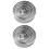 2Sets Stainless Steel Cake Rings Baking Mold Round Mousse Ring Silver 7