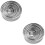 2Sets Stainless Steel Cake Rings Baking Mold Round Mousse Ring Silver 8