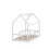 White Wooden House Bed Frame with Chimney Design 4