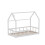 White Wooden House Bed Frame with Chimney Design 3