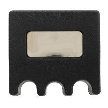 Gummi-Poolbillardcue-Halter Klammer Schwarz für Bars, Clubs, 3 Löcher