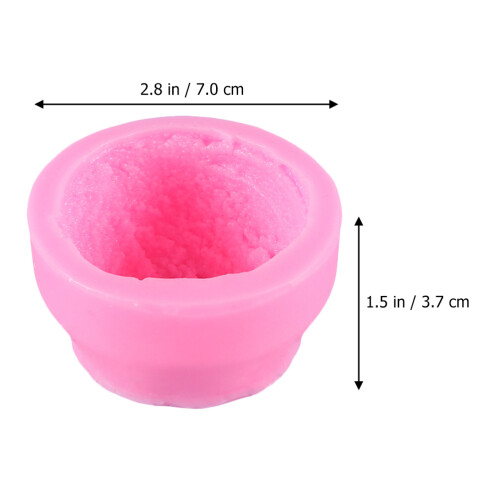 2Stk Silikon Eiscreme Kugel Form Küchenform Haushalt Rosa 2