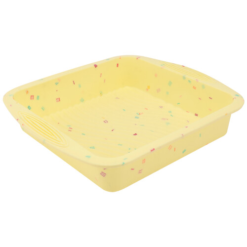 1Pc Yellow Silicone Toast Bread Mold Non-Stick Square Baking Tray