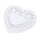 250Pcs Paper Cake Base Heart Shape Tray White Cake Serving Display 3