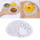 250Pcs Paper Cake Base Heart Shape Tray White Cake Serving Display 4