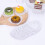 250Pcs Paper Cake Base Heart Shape Tray White Cake Serving Display 7