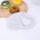 250Pcs Paper Cake Base Heart Shape Tray White Cake Serving Display 9