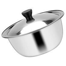 Kochschüssel Mit Deckel Suppenschüssel Edelstahl Silber 1 Set