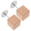 Display Stand Beige Holz 2 Sets 2,0x2,0x2,0 Zoll 1