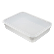 1Set Mehrzweck Edelstahl Backblech Mit Frischhaltebox Silber