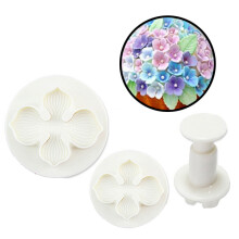 3Stk Fondant Kuchenform Set Weiß Für Tortendeko 3 Größen