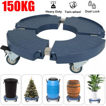150kg Plant Pot Trolley Mover Stand on Wheels Garden Planter Caddy