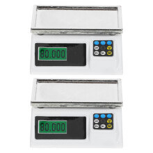2Stk Präzise Mini Elektronische Waage Eisen Für Miniatur Küche Deko