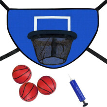 Trampoline Basketball Hoop Kit with Pump and ,Trampoline Basketball Attachment for Kids Adults Indoor Outdoor