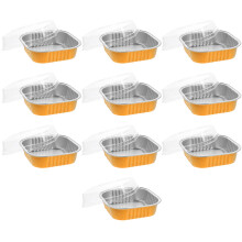 10Pièces Boîtes Cupcake Mini Aluminium Pour Four Pique-Nique