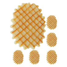 6 stück realistische falsche waffeln, küchendekoration, fotoprop