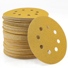 5-Inch 8-Hole Hook and Loop Sanding Discs 60-Grit Random Orbit Sandpaper, 100-Pack