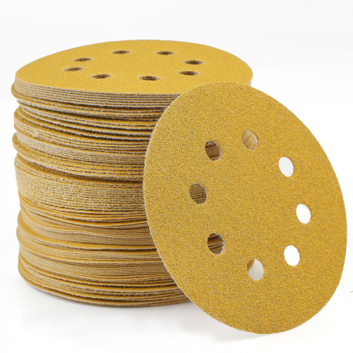 5-Inch 8-Hole Hook and Loop Sanding Discs 60-Grit Random Orbit Sandpaper, 100-Pack