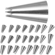 50Stk Spritzbeutel Düsen Set Silber Cake Decorating Tools Für Kuchen