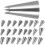 50Stk Spritzbeutel Düsen Set Silber Cake Decorating Tools Für Kuchen 1