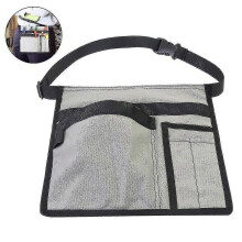 (Grey) 5pocket Single Side Tool Adjustable Belt Pouch/work Apron Canvas