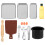 1Set Mini Haus Backmodelle, Robuste Kunststoff- Und Holz Accessoires 5