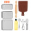1Set Mini Haus Backmodelle, Robuste Kunststoff- Und Holz Accessoires 7