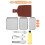 1Set Mini Haus Backmodelle, Robuste Kunststoff- Und Holz Accessoires 8