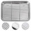 2-teiliges Backformset rechteckig 23x17x2,5 cm mit Gittern, Edelstahl 4