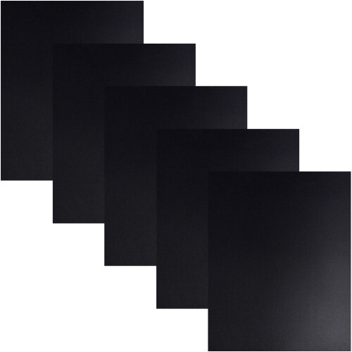 5Stk Barbecue Grillmatte Teflon Glasfaser Hitzeresistent Schwarz 2
