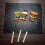 5Stk Barbecue Grillmatte Teflon Glasfaser Hitzeresistent Schwarz 5