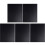 5Stk Barbecue Grillmatte Teflon Glasfaser Hitzeresistent Schwarz 9