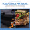 5Stk Barbecue Grillmatte Teflon Glasfaser Hitzeresistent Schwarz 11