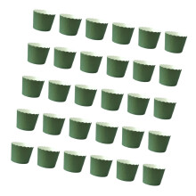 50pcs solid color muffin cups, green baking accessories for desserts