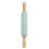 Roller Pin For Baking Blue Silicone Wood 1pcs 2