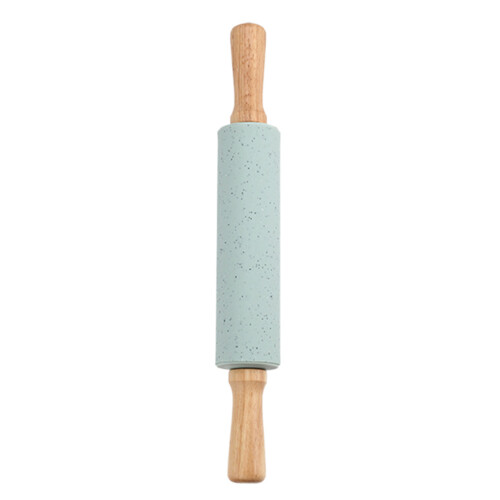 Roller Pin For Baking Blue Silicone Wood 1pcs 1