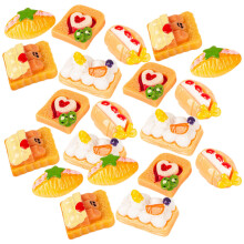 20Stk Simulierte Brotmodelle Mini Nachspeisen Anhänger Bastelverzierung