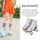White Graffiti Quad Roller Blades for Indoor Fun 17